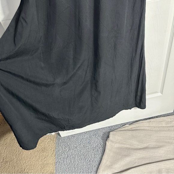 Eileen Fisher 100% silk maxi shift dress, size 1,‎ black - Picture 7 of 7